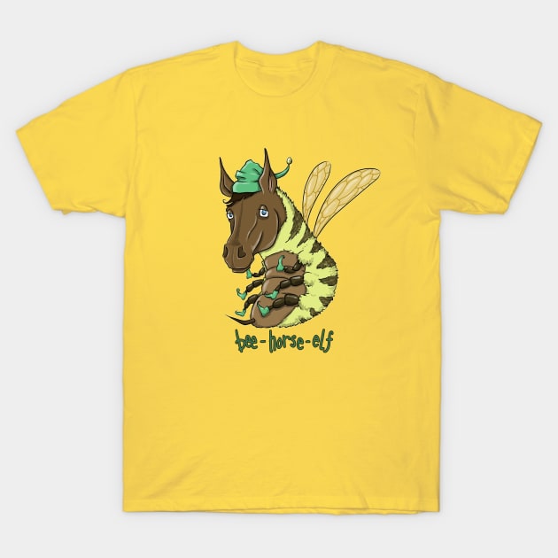 bee-horse-elf T-Shirt by bobgoodallart